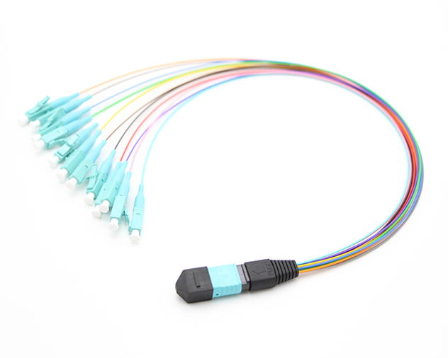 SMPO/MTP to 0.9mm LC fanout patch cord