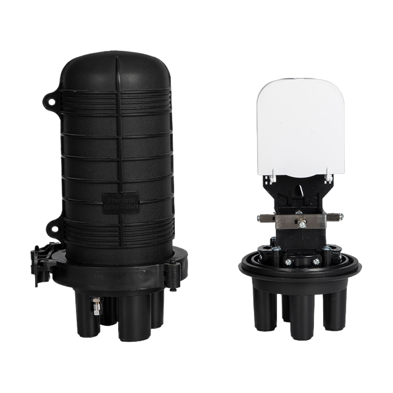 What is the purpose of a fiber optic splice closure?